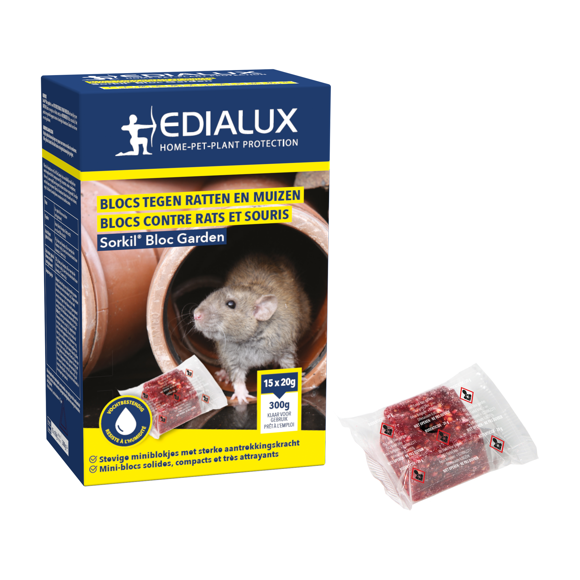Boîte à Appât Anti-Rats Multi Edialux - 100% Sûr avec Double Serrure