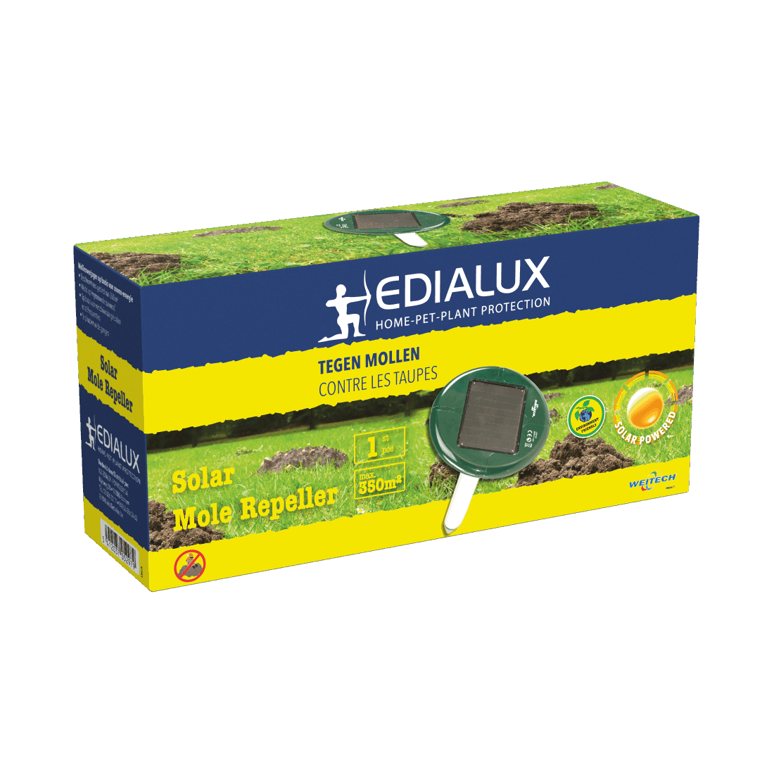 Edialux Mole Free chasse-taupes à ultrasons